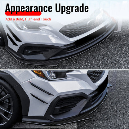 2022-2025 Subaru WRX IKON Carbon Fiber Print Front Bumper Chin Lip PP
