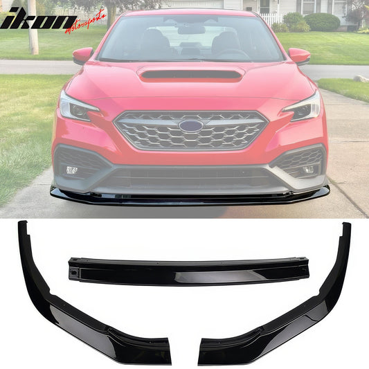 2022-2025 Subaru WRX IKON Style Front Bumper Lip PP 3PCS
