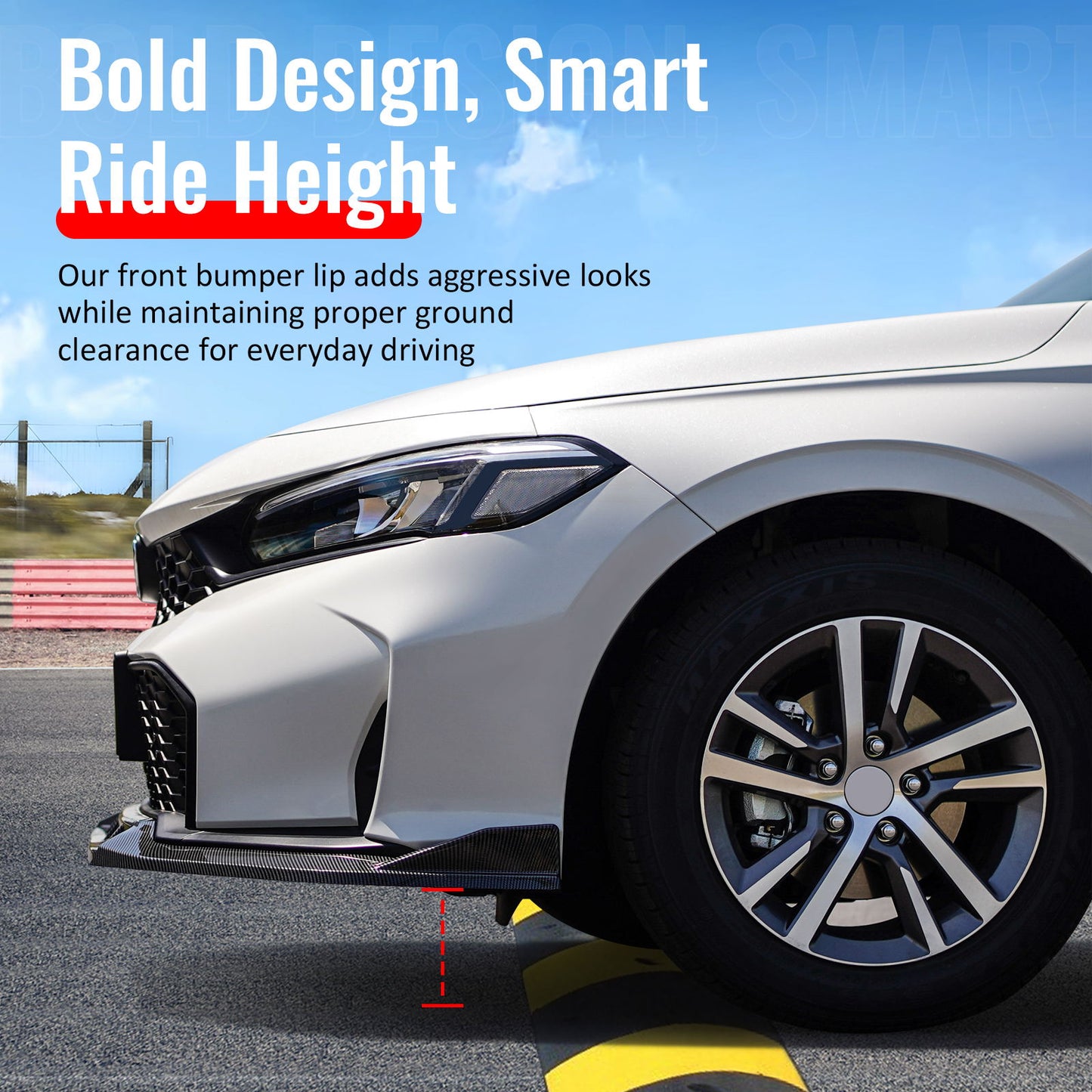 2022-2025 Subaru BRZ IKV2 Carbon Fiber Print Front Bumper Lip PP