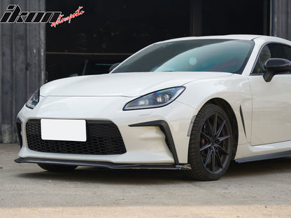 2022-2026 Toyota GR86 V7 Style Front Bumper Lip Carbon Fiber Print ABS