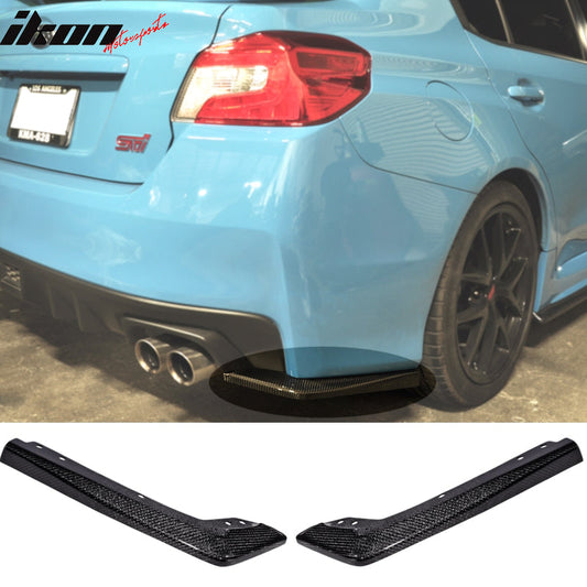 2015-2021 Subaru WRX STI Style Rear Bumper Apron Splitters CF
