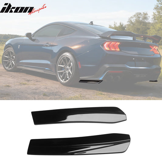 2024-2026 Ford Mustang Dark Horse IKON Gloss Black Rear Bumper Aprons