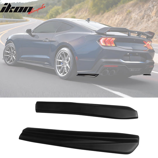 2024-2026 Ford Mustang Dark Horse IKON Matte Black Rear Bumper Aprons