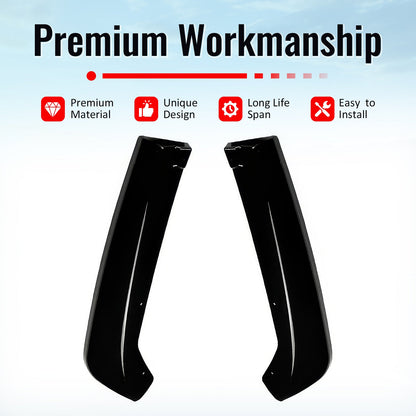 2022-2025 Subaru WRX STI Style Rear Bumper Lip Aprons Gloss Black ABS
