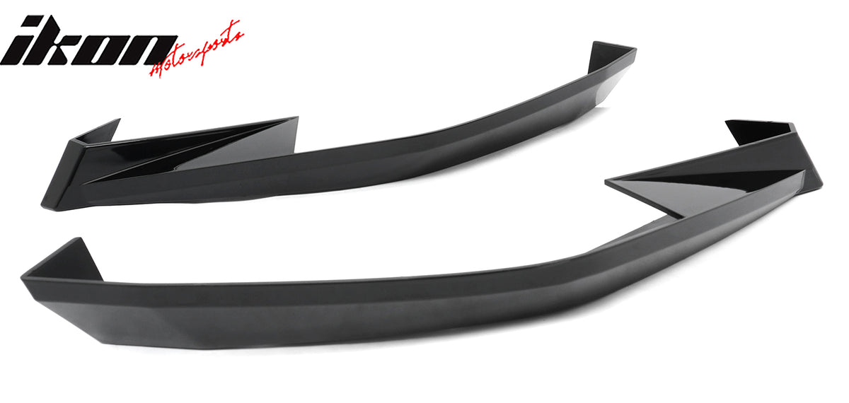 2023-2026 Toyota GR Corolla AS Style Rear Aprons (Gloss Black, ABS, Pair)