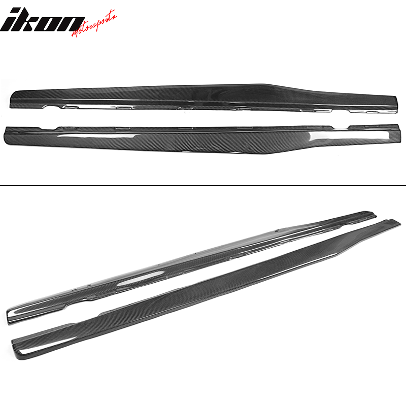 2010-2015 Chevy Camaro IKON Side Skirts Rocker Pannel Carbon Fiber