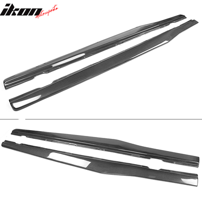 2010-2015 Chevy Camaro IKON Side Skirts Rocker Pannel Carbon Fiber