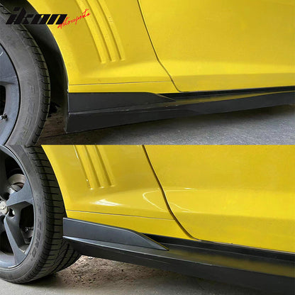 2010-2015 Chevy Camaro Rocker Style Add On Side Skirts Panel PP