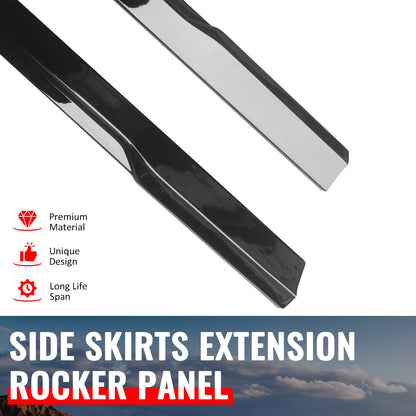 2024-2026 Ford Mustang IKON Style Side Skirts Add on ABS