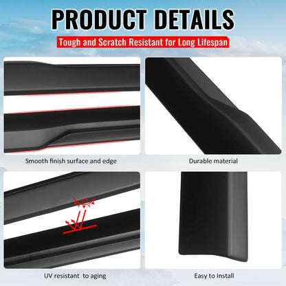2024-2026 Ford Mustang IKON Style Side Skirts Add on ABS
