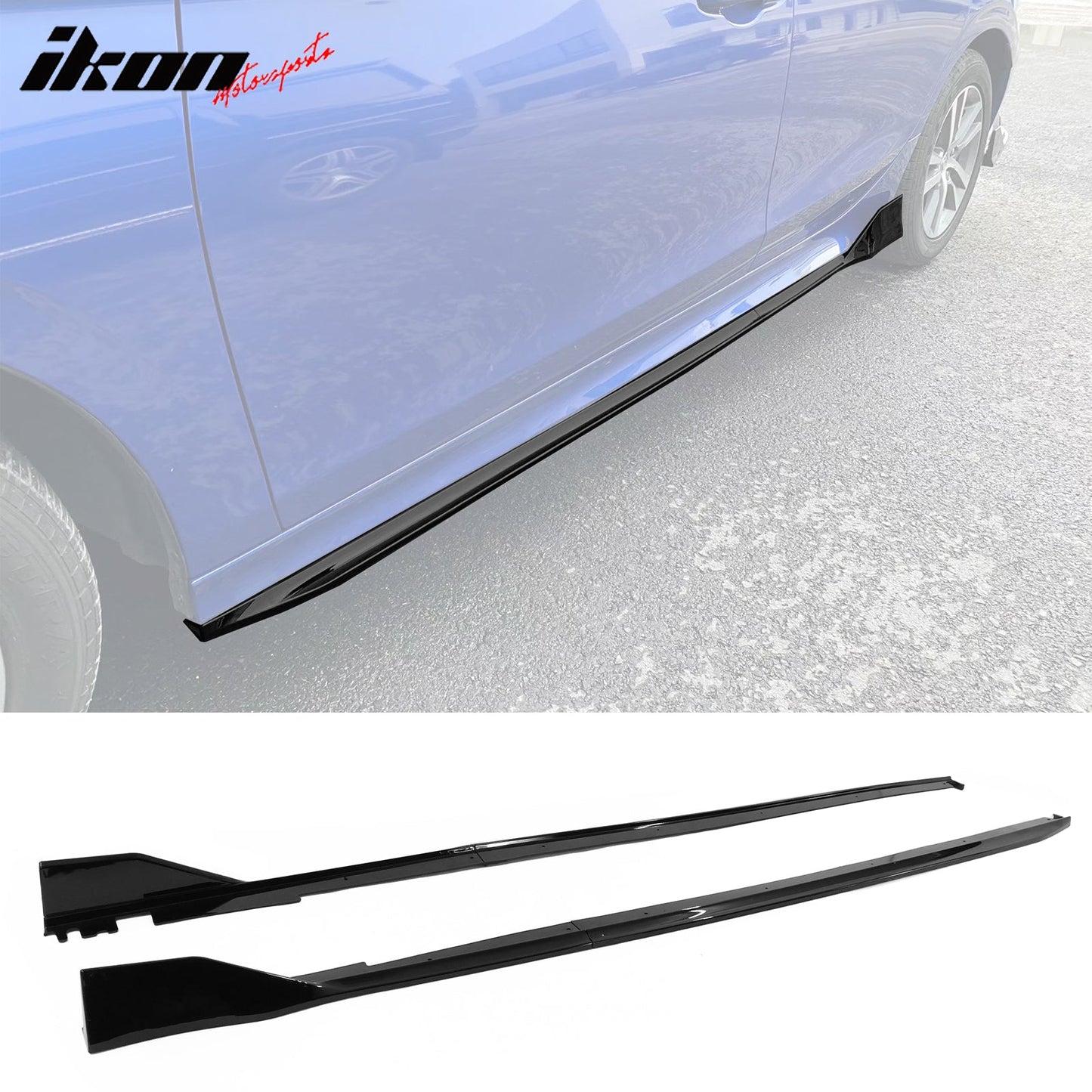 2022-2026 Honda Civic 11th Type R Side Skirts Rocker Panel Matte Black
