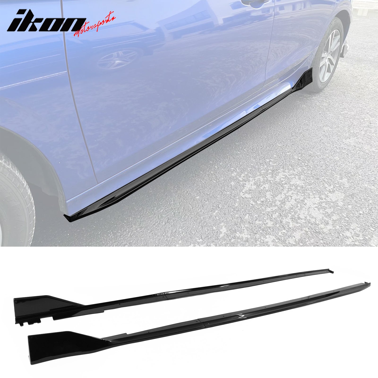 2022-2026 Honda Civic 11th Type R Side Skirts Rocker Panel Matte Black
