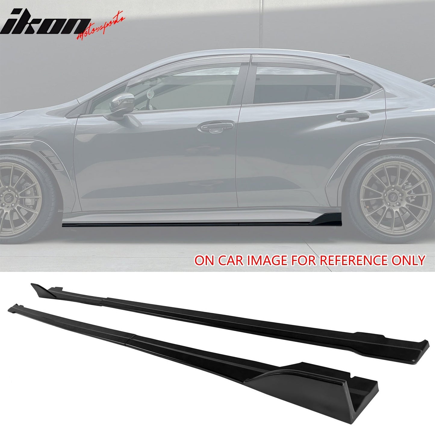 2022-2025 Subaru WRX D Style Matte Black Side Skirts Extensions 4PCS