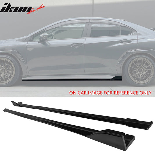 2022-2025 Subaru WRX D Style Matte Black Side Skirts Extensions 4PCS