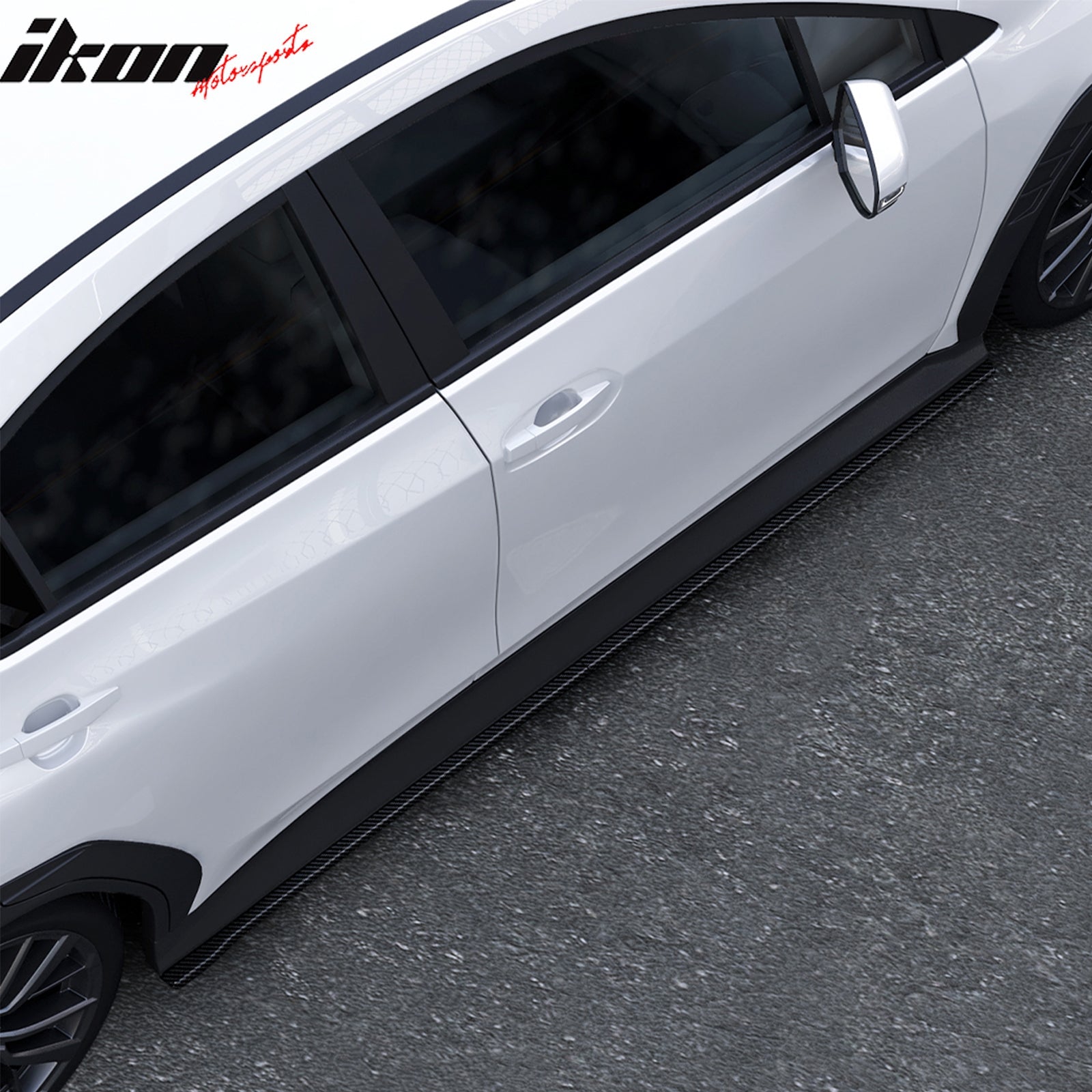 2022-2025 Subaru WRX STI Carbon Fiber Print Side Skirts Extension PP