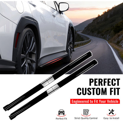 2022-2025 Subaru WRX STI Style Gloss Black Side Skirts Extension PP