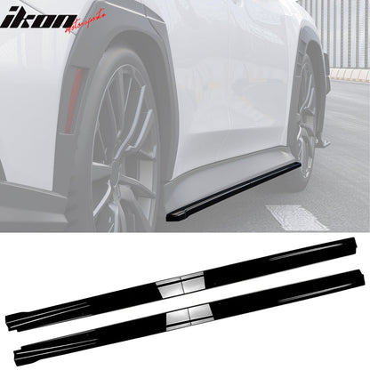 2022-2025 Subaru WRX STI Style Gloss Black Side Skirts Extension PP