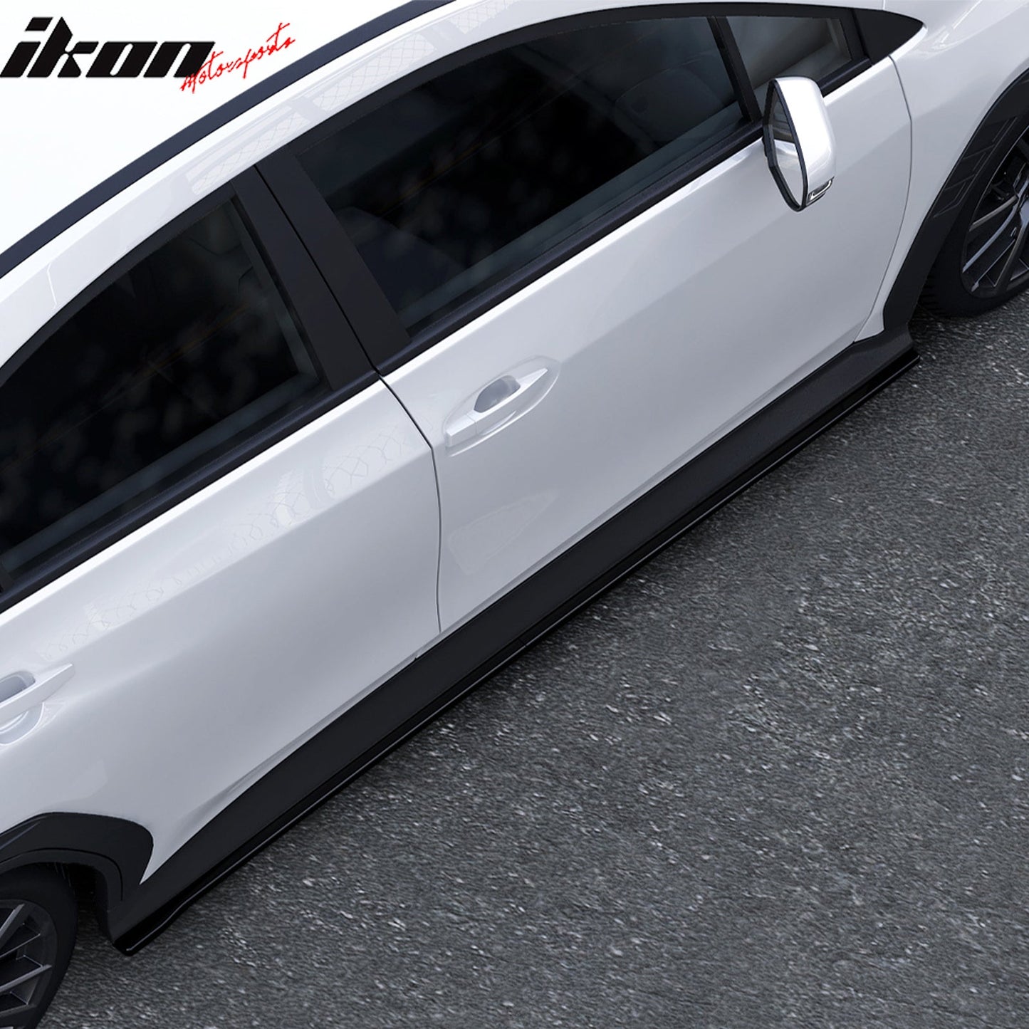 2022-2025 Subaru WRX STI Style Gloss Black Side Skirts Extension PP