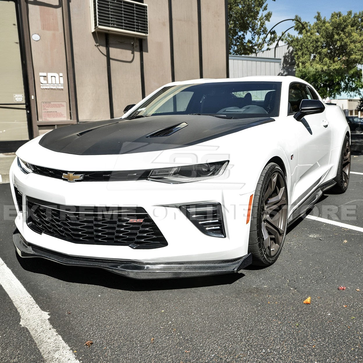 2016-Up Camaro SS | T6 Style Front Lip Splitter w/ Side End Cap
