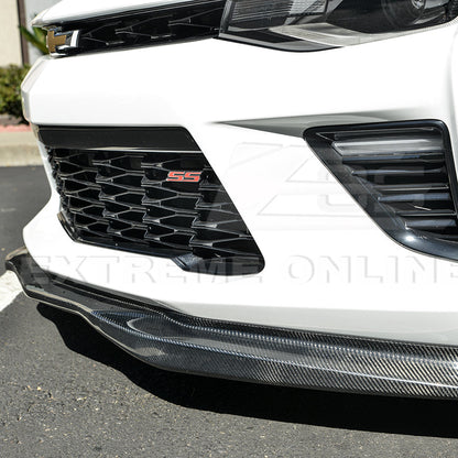 2016-Up Camaro SS | T6 Style Front Lip Splitter w/ Side End Cap