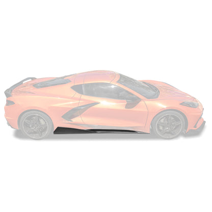 Chevrolet Corvette C8 DRY CARBON FIBER 5VM Side Skirts