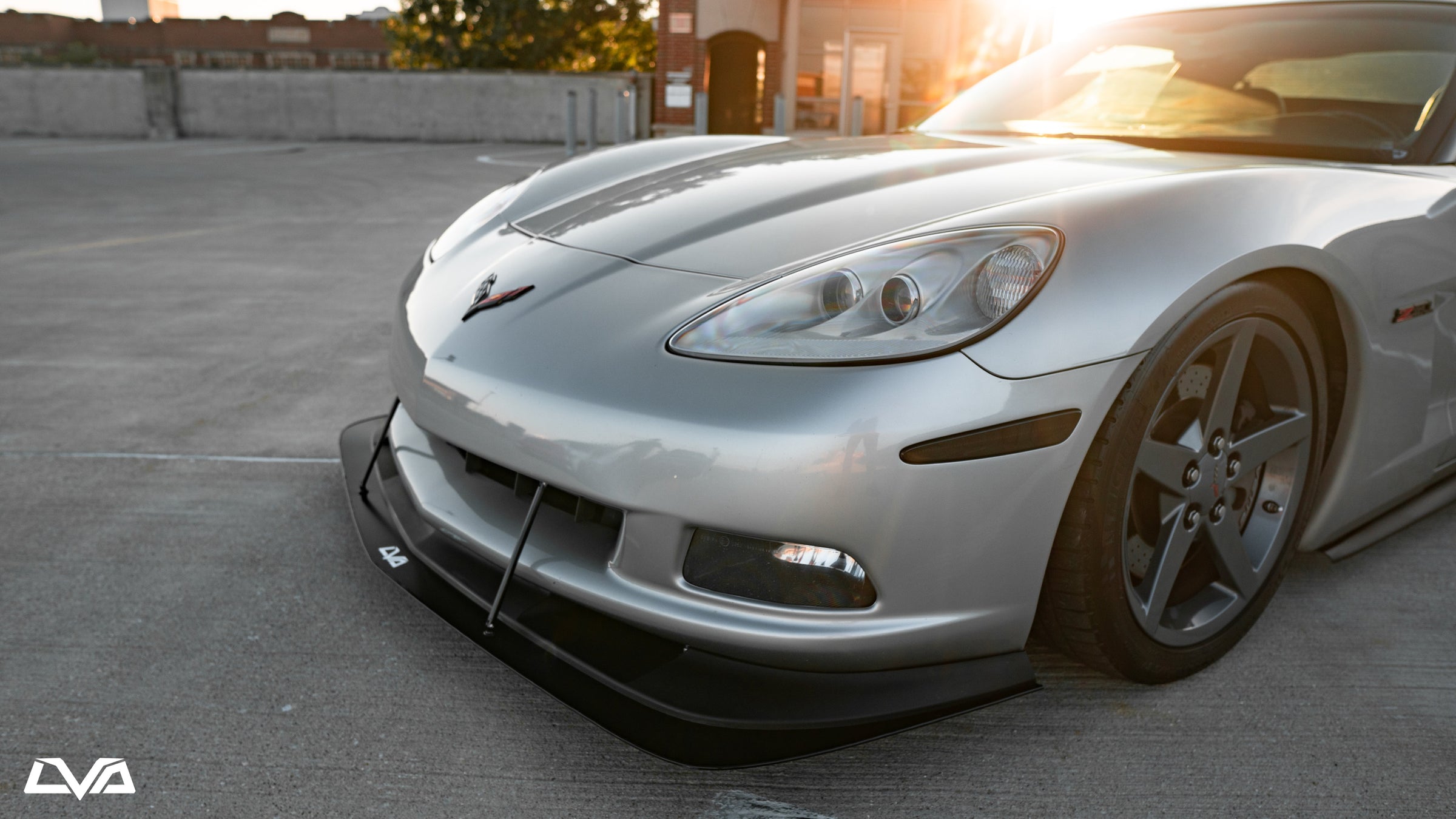 2005-2013 Chevrolet Corvette C6 Front Splitter - LVA