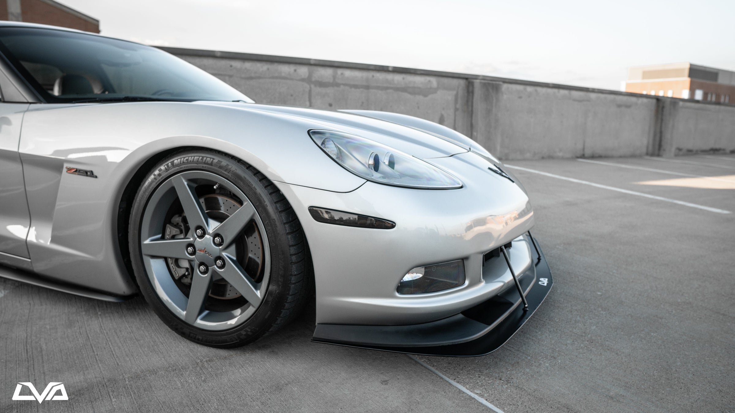 2005-2013 Chevrolet Corvette C6 Front Splitter - LVA