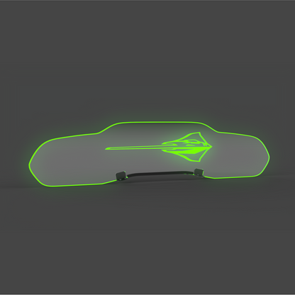 WindRestrictor® C8 Coupe Rear Add On Glow Plate