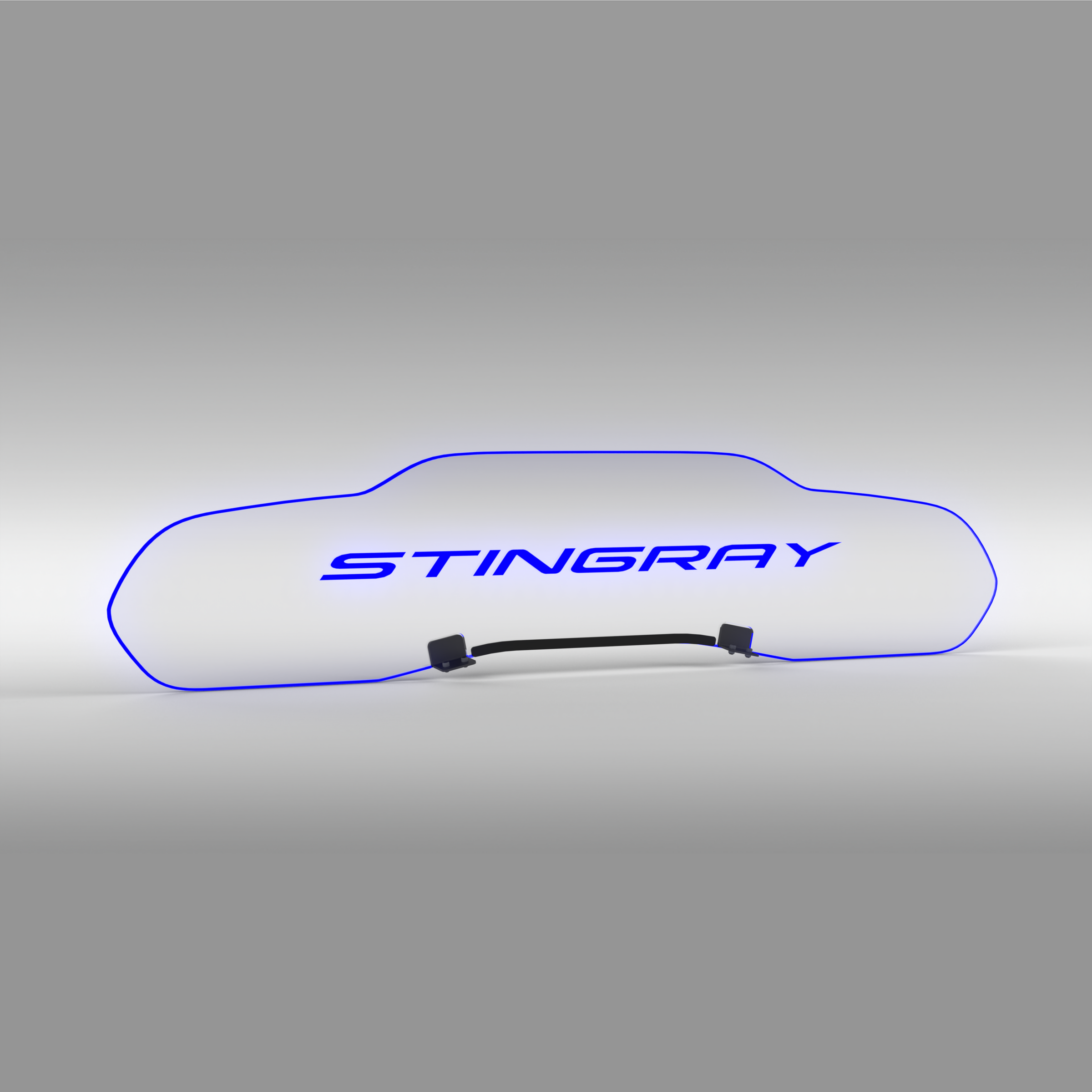 WindRestrictor® C8 Coupe Rear Add On Glow Plate