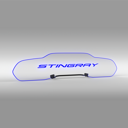 WindRestrictor® C8 Coupe Rear Add On Glow Plate