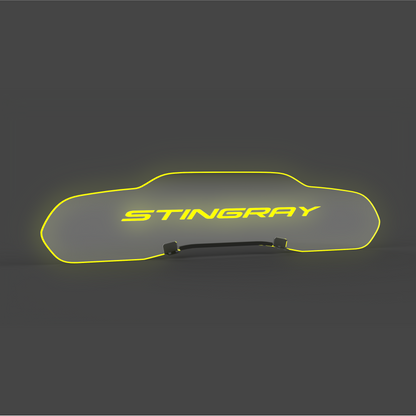 WindRestrictor® C8 Coupe Rear Add On Glow Plate