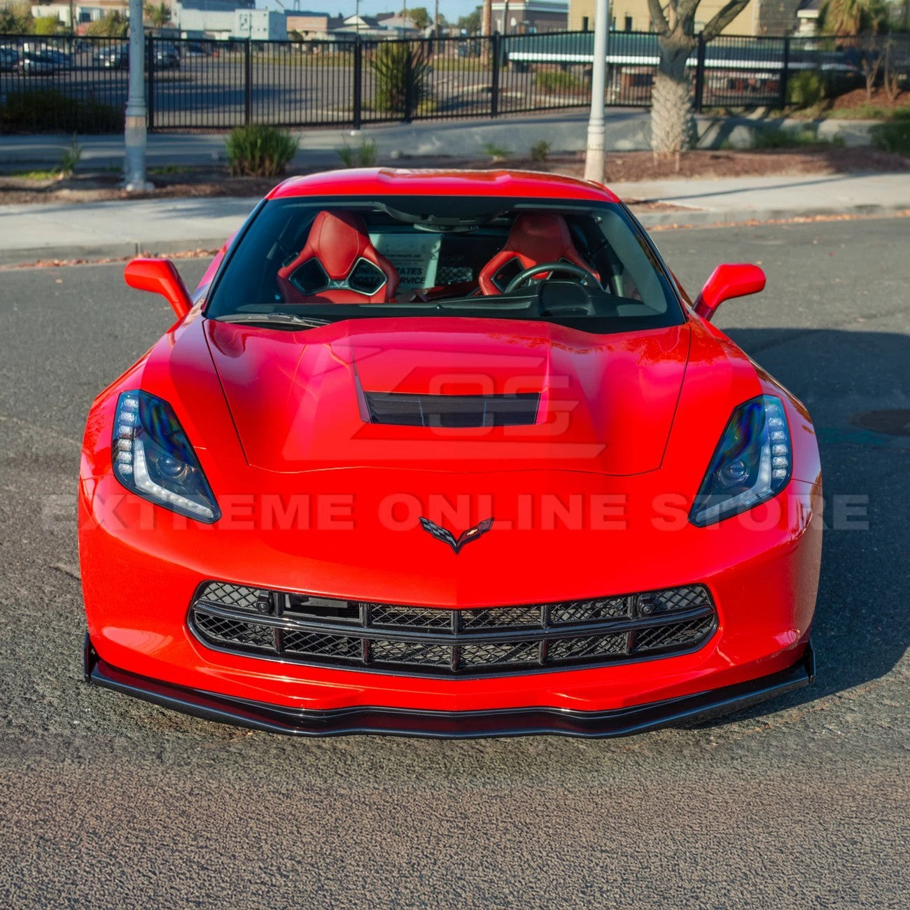 Chevrolet Corvette C7 Stage 2 Front Splitter With Side End Caps