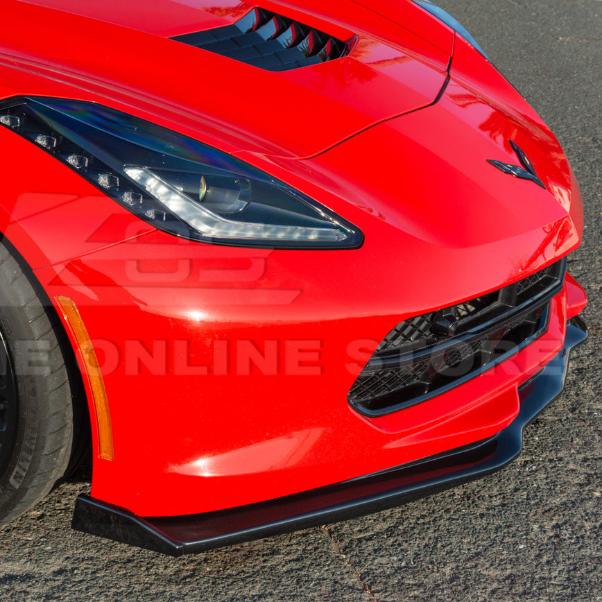 Chevrolet Corvette C7 Stage 2 Front Splitter With Side End Caps