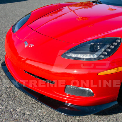 Corvette C6 Base Model Extended Front Splitter Lip & Side Skirts Rocker Panels