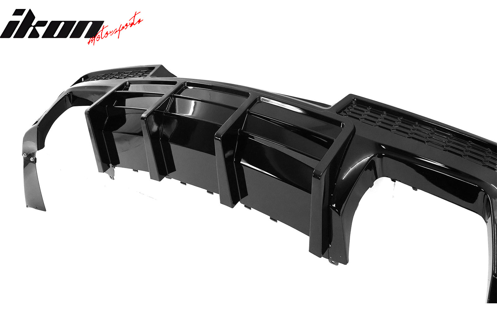 2014-2015 Chevy Camaro Black Rear Diffuser + Quad Exhaust Tips
