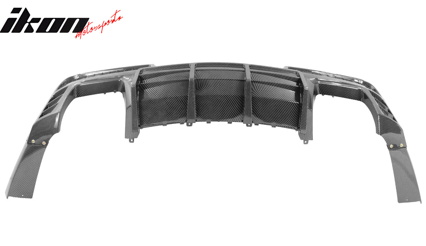 2014-2015 Chevy Camaro Black Rear Diffuser + Quad Exhaust Tips