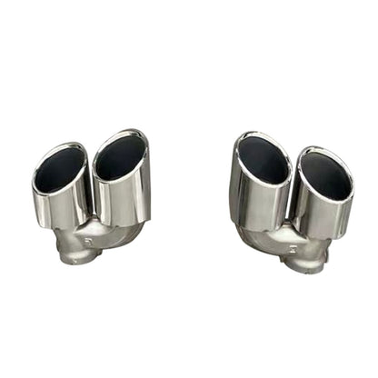 2014-2015 Chevy Camaro Black Rear Diffuser + Quad Exhaust Tips