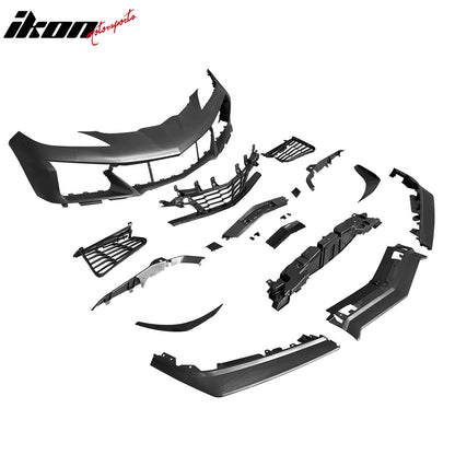 2020-2025 Corvette C8 Front Rear Bumpers Black Exhaust Trunk Spoiler