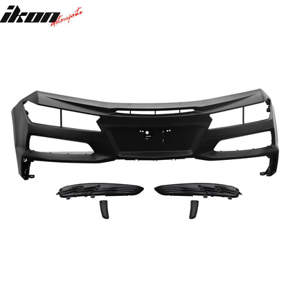 2020-2025 Corvette C8 Front Rear Bumpers Black Exhaust Trunk Spoiler