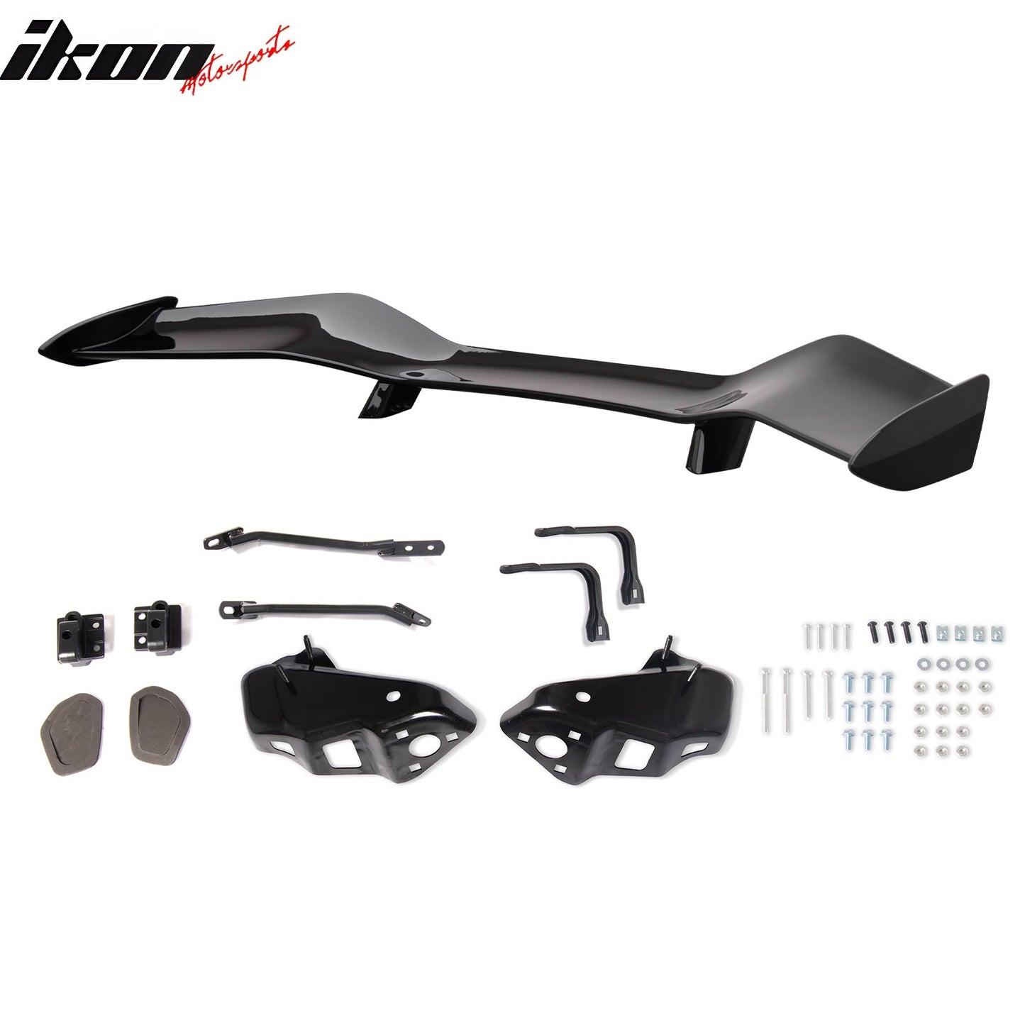 2020-2025 Corvette C8 Front Rear Bumpers Silver Exhaust Trunk Spoiler