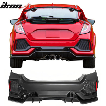 2017-2021 Honda Civic Hatchback Type R Rear Bumper Cover Garnish PP