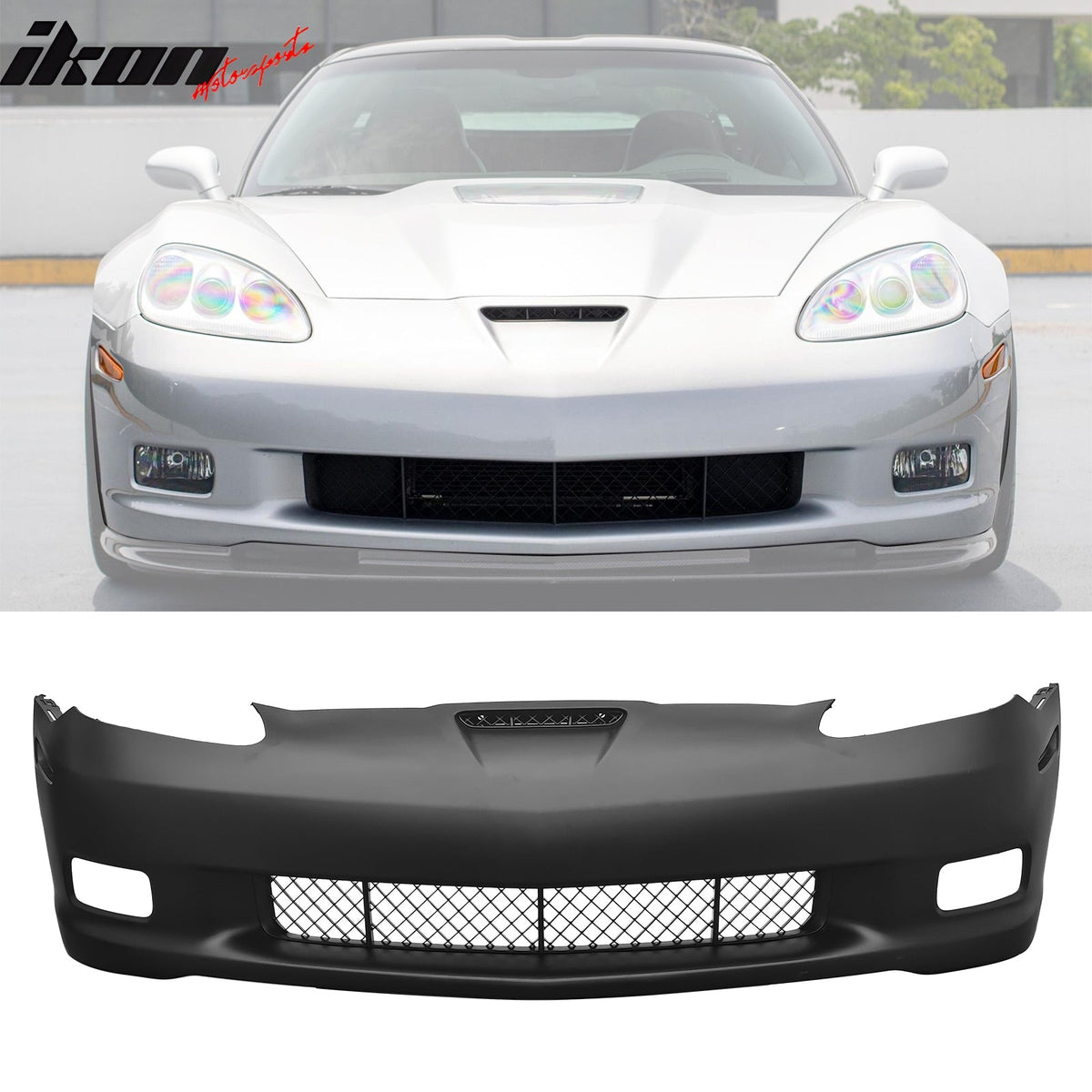 06-13 Chevrolet Corvette C6 Front Bumper Cover Z06 Style Conversion