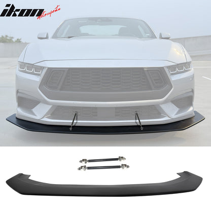 2024-2026 Mustang Ecoboost& GT Front Splitter w/ Stainless Steel Rods