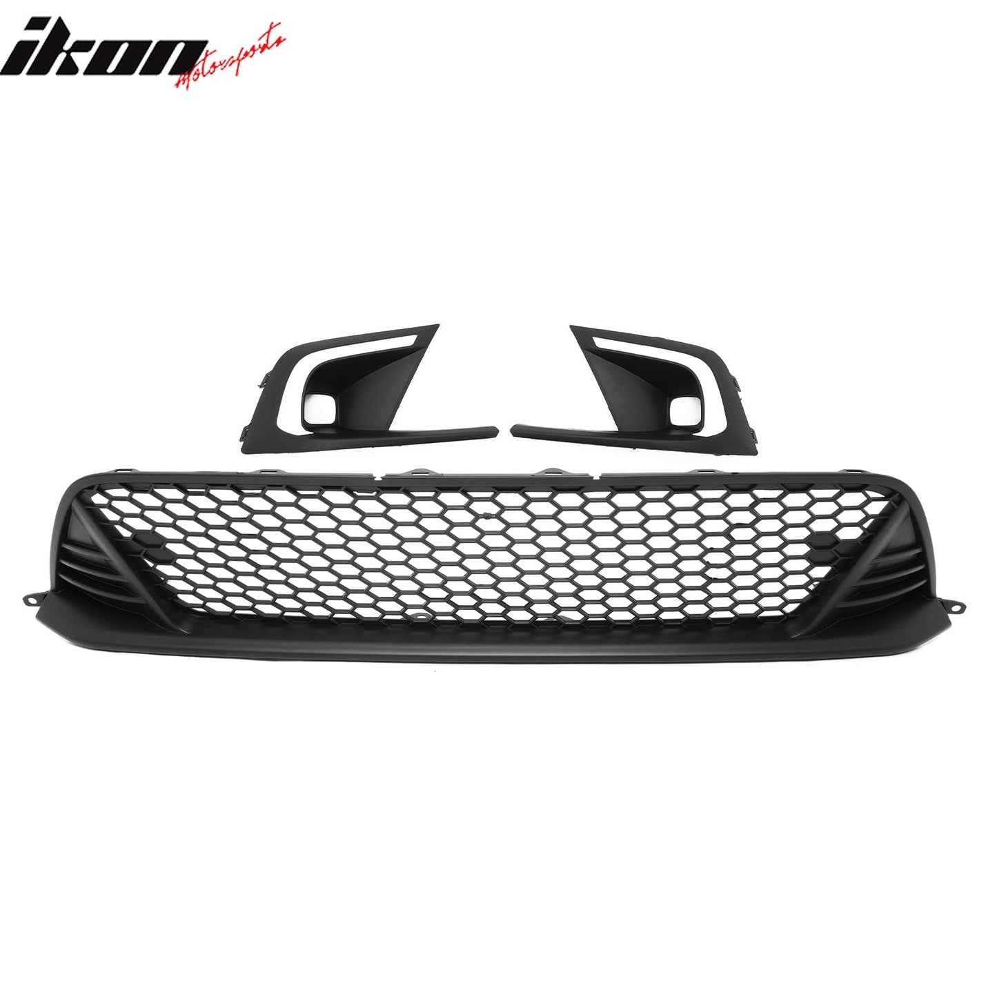 2022-2024 Honda Civic Matte Black Type R Grille LED Foglight Bezel ABS