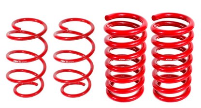 BMR 15-17 S550 Mustang Drag Version Lowering Springs (Set Of 4) - Red