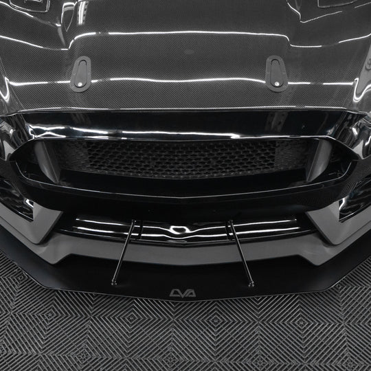 2015-2023 Ford Mustang GT350 Front Splitter V.2 (Aftermarket Bumper) - LVA
