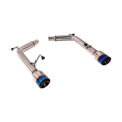 2007-2014 Infiniti G35 G37 Sedan Muffler Delete Axle Back Dual Burnt Tips Exhaust