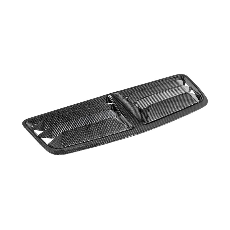 2024-Up Ford Mustang DRY CARBON FIBER Front Upper Hood Vent Insert Cover
