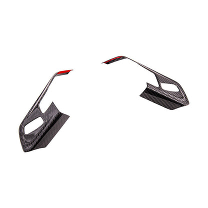 Corvette C8 DRY CARBON FIBER Steering Wheel Trim Cover