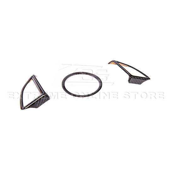 2019-24 Camaro Dry Carbon Fiber Steering Wheel Trim Cover